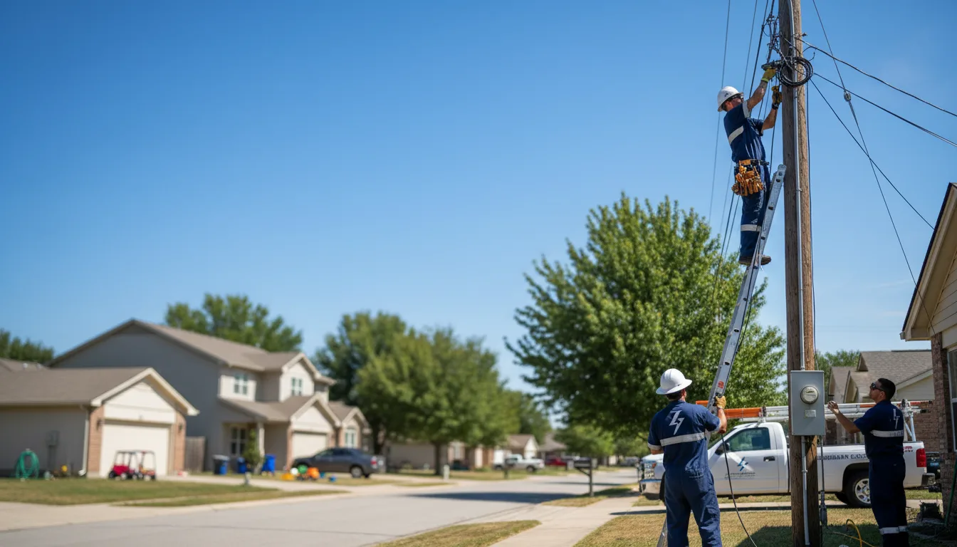 Residential electrician providing installation services in Pevely, MO